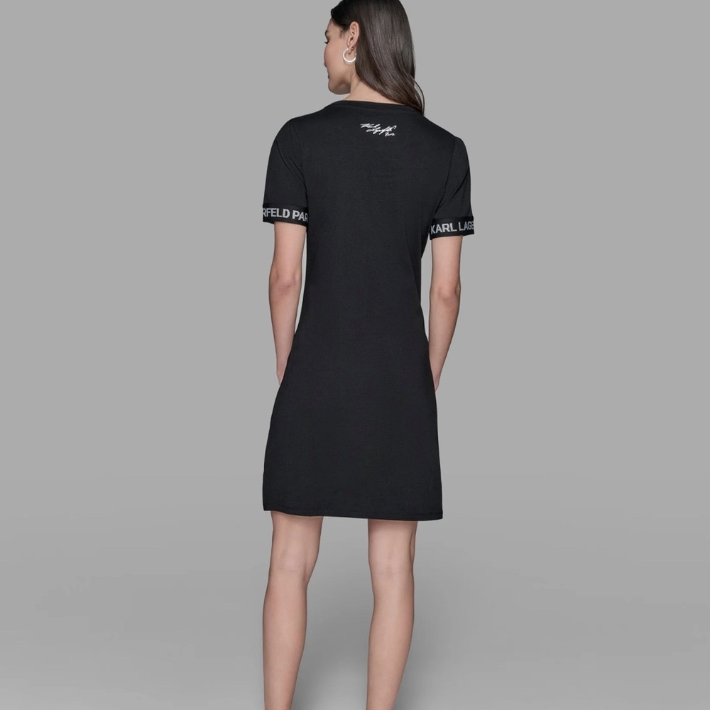 Karl Lagerfeld Black Logo Dress